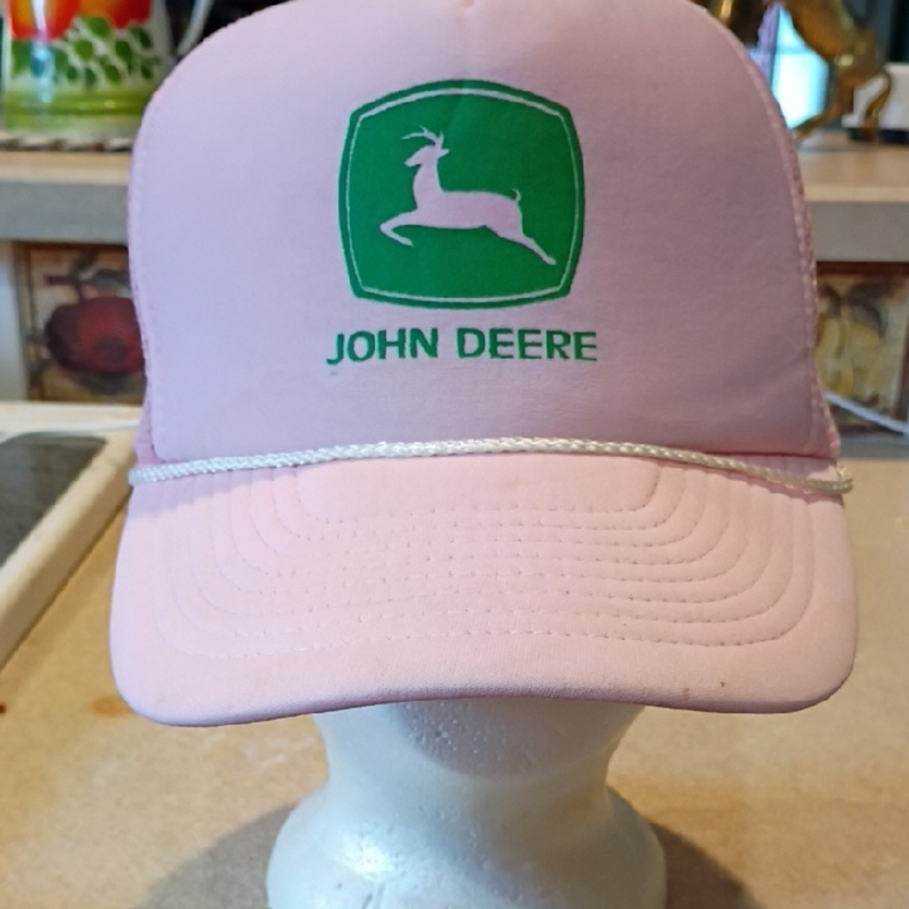 John Deere Pink Trucker Hat